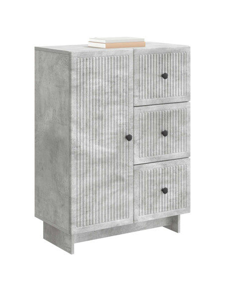 Credenza Grigio Cemento 66 x 34,5 x 90 cm Legno ingegnerizzato