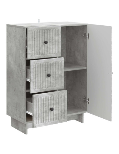Credenza Grigio Cemento 66 x 34,5 x 90 cm Legno ingegnerizzato