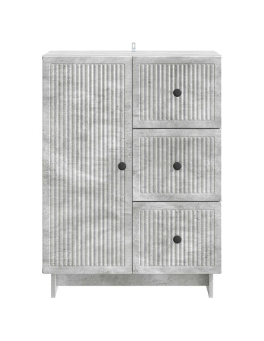 Credenza Grigio Cemento 66 x 34,5 x 90 cm Legno ingegnerizzato