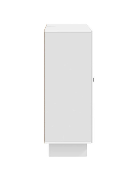 Credenza Bianco Lucido 66 x 34,5 x 90 cm Legno ingegnerizzato