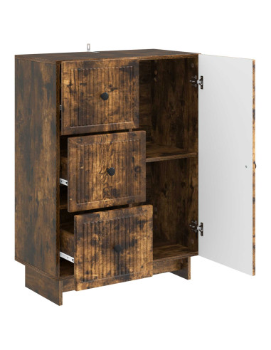 Credenza Rovere Fumo 66 x 34,5 x 90 cm Legno ingegnerizzato
