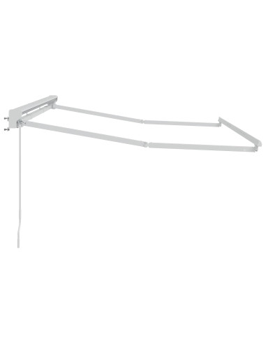 Telaio di tenda manuale Regolabile Bianco 3,5 x 2,5 m Acciaio