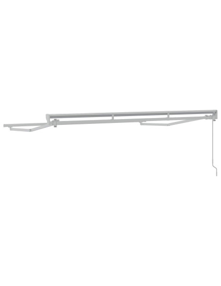 Telaio di tenda manuale Regolabile Bianco 3,5 x 2,5 m Acciaio