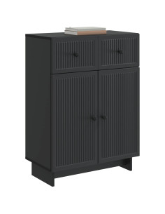 Credenza Nero 66 x 34,5 x 90 cm Legno ingegnerizzato 2