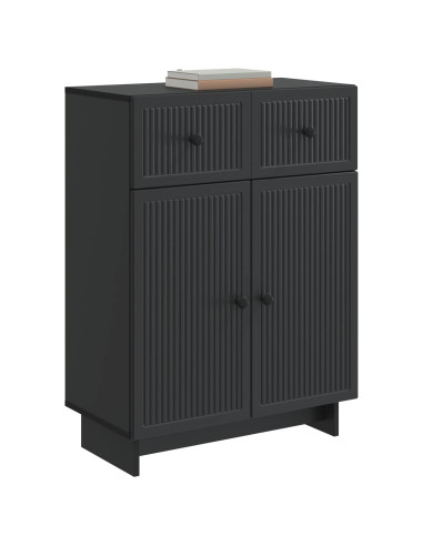 Credenza Nero 66 x 34,5 x 90 cm Legno ingegnerizzato