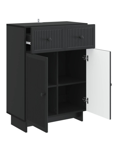 Credenza Nero 66 x 34,5 x 90 cm Legno ingegnerizzato