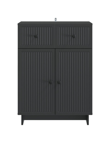Credenza Nero 66 x 34,5 x 90 cm Legno ingegnerizzato