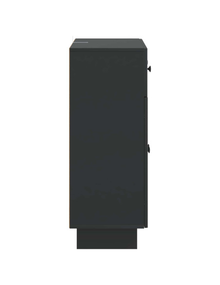 Credenza Nero 66 x 34,5 x 90 cm Legno ingegnerizzato
