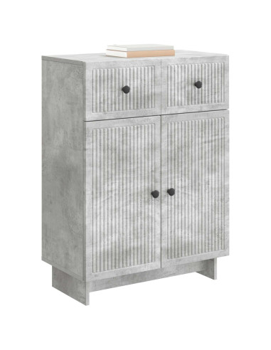 Credenza Grigio Cemento 66 x 34,5 x 90 cm Legno ingegnerizzato