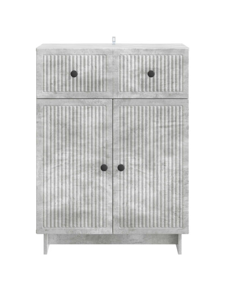 Credenza Grigio Cemento 66 x 34,5 x 90 cm Legno ingegnerizzato