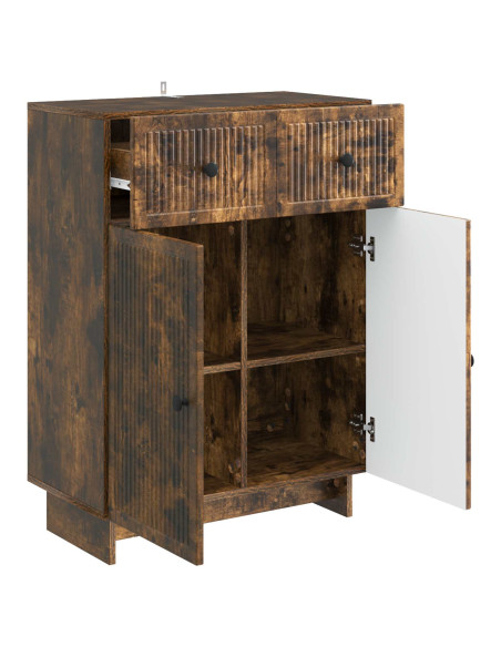 Credenza Rovere Fumo 66 x 34,5 x 90 cm Legno ingegnerizzato