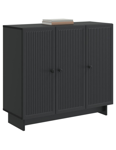 Credenza Nero 89 x 34,5 x 80 cm Legno ingegnerizzato