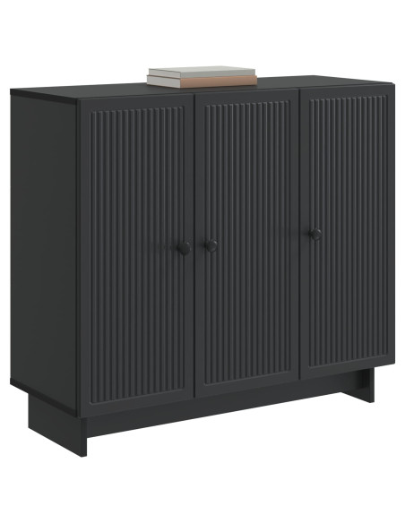 Credenza Nero 89 x 34,5 x 80 cm Legno ingegnerizzato