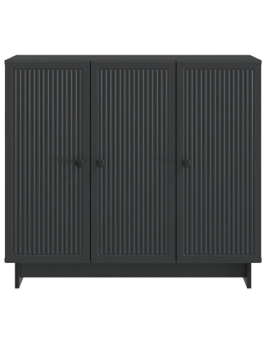 Credenza Nero 89 x 34,5 x 80 cm Legno ingegnerizzato