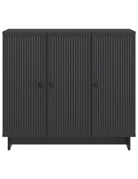 Credenza Nero 89 x 34,5 x 80 cm Legno ingegnerizzato