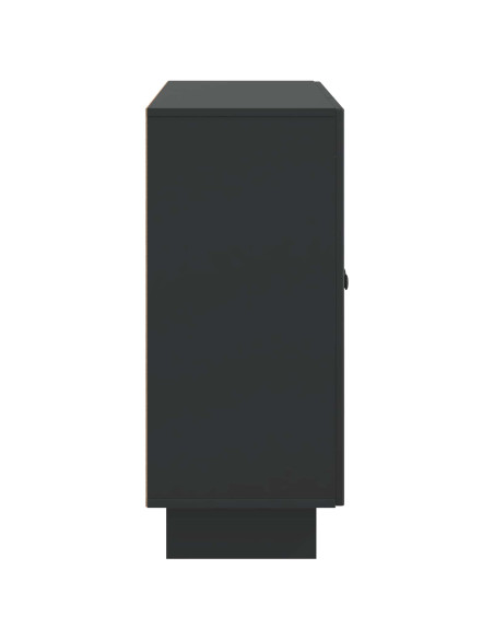 Credenza Nero 89 x 34,5 x 80 cm Legno ingegnerizzato