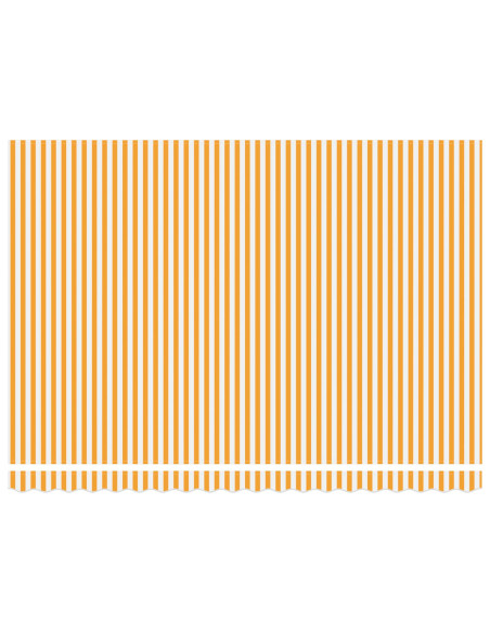 Tenda retrattile manuale Giallo e Bianco 5 × 3,5 m
