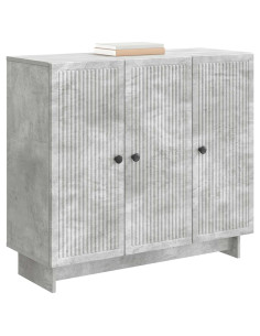 Credenza Grigio Cemento 89 x 34,5 x 80 cm Legno ingegnerizzato 2
