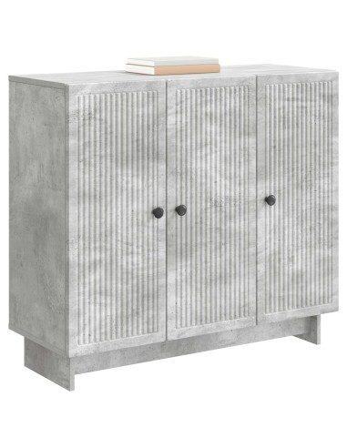 Credenza Grigio Cemento 89 x 34,5 x 80 cm Legno ingegnerizzato