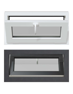 Finestra per Soffitta RISOR 80 x 40 cm PVC e Vetro Antracite 2