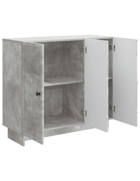 Credenza Grigio Cemento 89 x 34,5 x 80 cm Legno ingegnerizzato