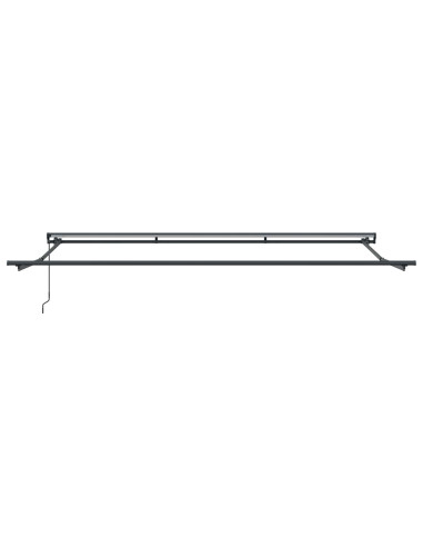 Tenda retrattile manuale Giallo e Bianco 5 × 3,5 m
