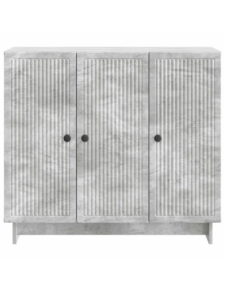 Credenza Grigio Cemento 89 x 34,5 x 80 cm Legno ingegnerizzato