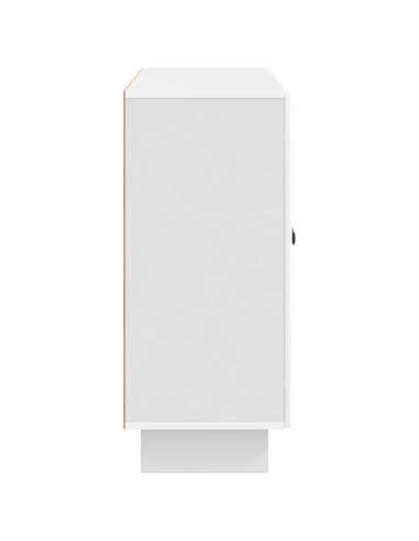 Credenza Bianco Lucido 89 x 34,5 x 80 cm Legno ingegnerizzato