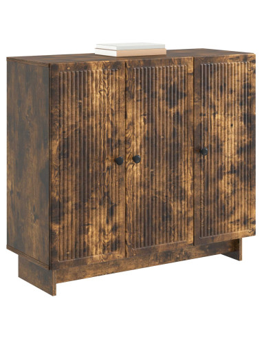Credenza Rovere Fumo 89 x 34,5 x 80 cm Legno ingegnerizzato