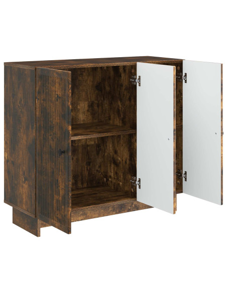 Credenza Rovere Fumo 89 x 34,5 x 80 cm Legno ingegnerizzato