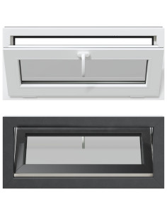 Finestra per Soffitta RISOR 90 x 40 cm PVC e Vetro Antracite 2