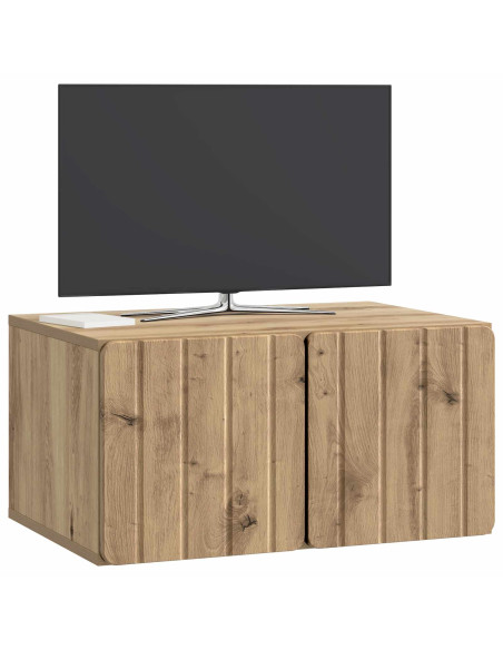 Mobile Porta TV da Muro Rovere Artigianale 59,5 x 41 x 30 cm