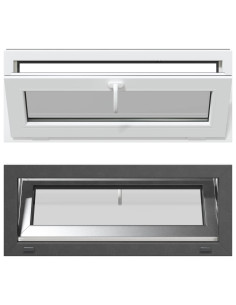 Finestra per Soffitta RISOR 100 x 40 cm PVC e Vetro Antracite 2