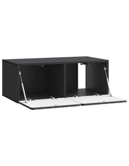 Mobile Porta TV da Muro Nero 78,5 x 41 x 30 cm
