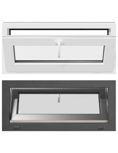 Finestra per Soffitta RISOR 90 x 40 cm PVC e Vetro Antracite 2