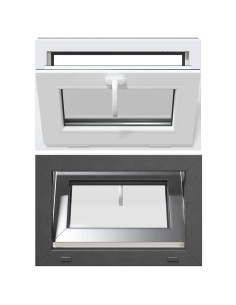 Finestra per Soffitta RISOR 60 x 40 cm PVC e Vetro Antracite 2