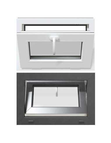 Finestra per Soffitta RISOR 60 x 40 cm PVC e Vetro Antracite