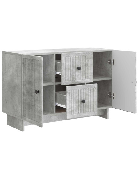 Credenza Grigio Cemento 89 x 34,5 x 60 cm Legno ingegnerizzato