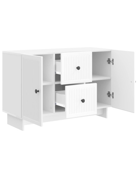 Credenza Bianco Lucido 89 x 34,5 x 60 cm Legno ingegnerizzato