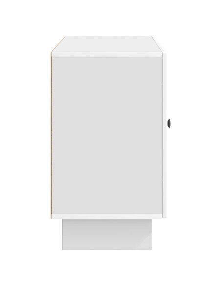Credenza Bianco Lucido 89 x 34,5 x 60 cm Legno ingegnerizzato