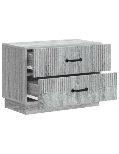 Armadio da Notte con cassetto Grigio Sonoma 62 x 34,5 x 44,5 cm
