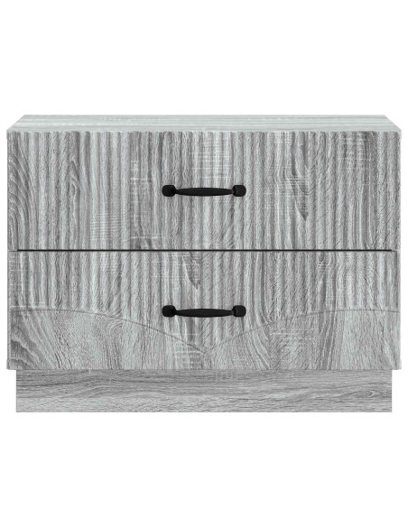 Armadio da Notte con cassetto Grigio Sonoma 62 x 34,5 x 44,5 cm