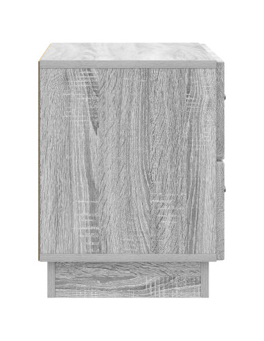Armadio da Notte con cassetto Grigio Sonoma 62 x 34,5 x 44,5 cm