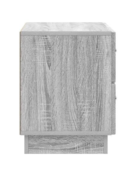 Armadio da Notte con cassetto Grigio Sonoma 62 x 34,5 x 44,5 cm
