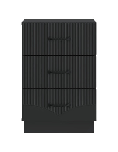 Armadio da Notte Nero 43 x 41 x 63,5 cm Legno ingegnerizzato