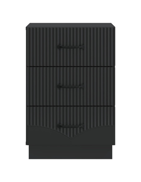 Armadio da Notte Nero 43 x 41 x 63,5 cm Legno ingegnerizzato