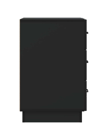 Armadio da Notte Nero 43 x 41 x 63,5 cm Legno ingegnerizzato