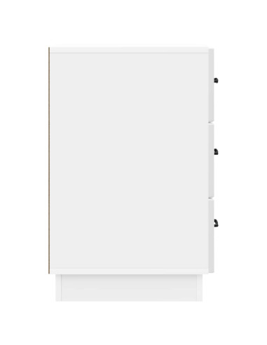 Armadio da Notte con cassetto Bianco Lucido 43 x 41 x 63,5 cm