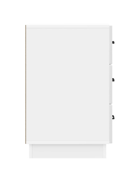 Armadio da Notte con cassetto Bianco Lucido 43 x 41 x 63,5 cm