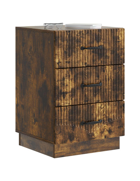 Armadio da Notte con cassetto Rovere Fumo 43 x 41 x 63,5 cm